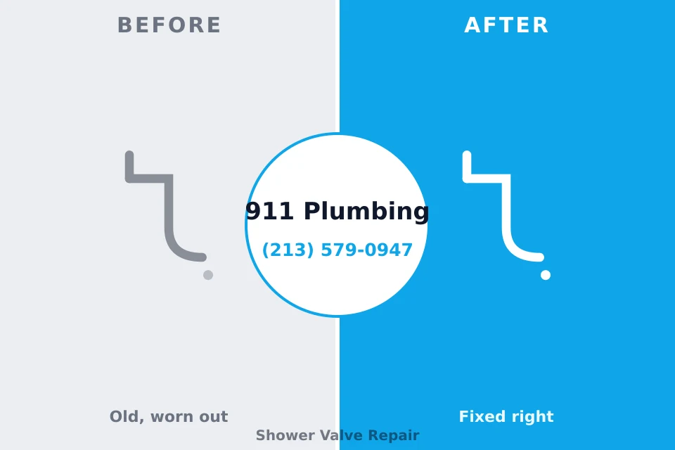 Before and after: plumbing repair Kiryas Joel, NY